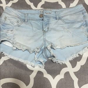 Denim shorts